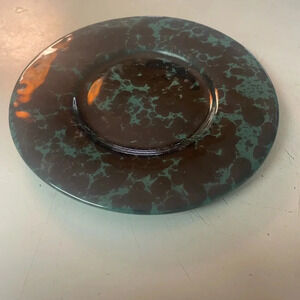 Bennington Potters green agate saucer
